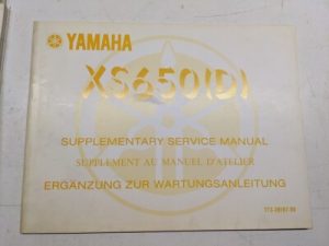 Yamaha Supplementary Service Manual Xs650(D) 1976 Motorcycle Repair 1T3-28197-80