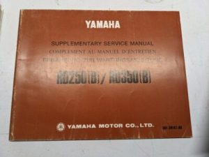 Yamaha Supplementary Service Manual Rd250(B) Rd350(B) 1974 Repair 361-28197-80