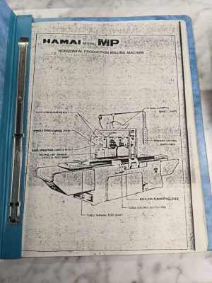 Hamai Milling Machine Operator Service Manual Model 4 Mp Wiring Diagram