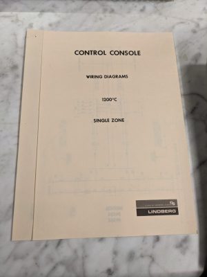 Lindberg Wiring Diagrams Manual Temperature Control Console 1200*C Single Zone