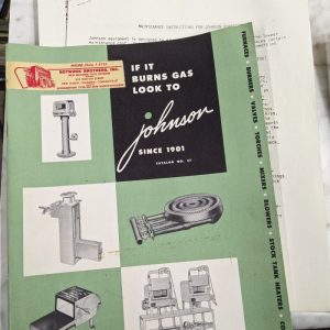 Johnson Furnaces Sales Catalog Maintenance Instruction Installation Book