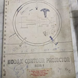 Kodak Contour Projector Model 8 Operator Service Manual Shop Book Copy