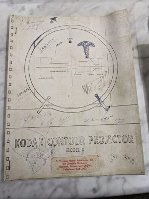 Kodak Contour Projector Model 8 Operator Service Manual Shop Book Copy