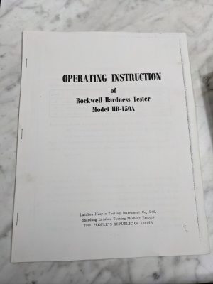 Laizhou Huayin Testing Instrument Operator Instruction Rockwell Hardness Hr-150A