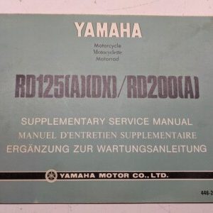 Yamaha Supplementary Service Manual Rd125(A)(Dx) Rd200(A) 1974 446-28197-80