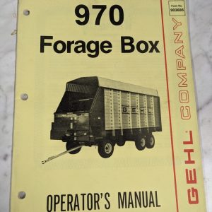 Gehl Operator Service Maintenance Owner Manual 970 Forage Box 903686 Farm Shop