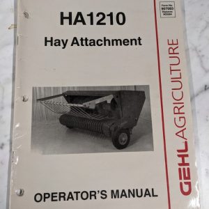 Gehl Operator Service Owner Manual Ha1210 Hay Tractor Attachment 907083