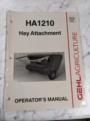 Gehl Operator Service Owner Manual Ha1210 Hay Tractor Attachment 907083