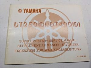 Yamaha Supplementary Service Manual Dt250(D) Dt400(D) 1976 1R7-28197-80 Repair