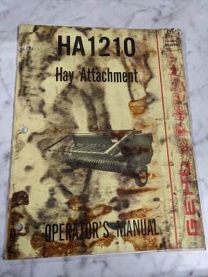 Gehl Operator Service Owner Manual Ha1210 Hay Tractor Attachment 907084