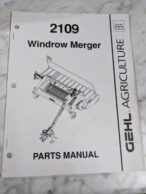 Gehl Service Repair Parts List Book Catalog Manual 2109 Windrow Merger 918016