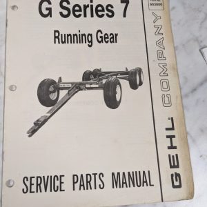 Gehl Service Repair Part List Catalog Manual G Series 7 Running Gear 903800 Farm