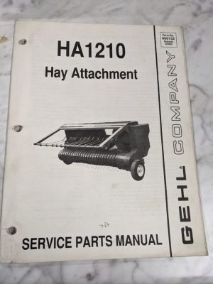 Gehl Service Repair Part List Catalog Manual Ha1210 Hay Attachment 906132