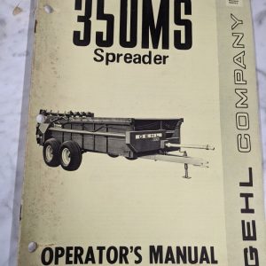 Gehl Operator Service Owner Manual 350Ms Manure Spreader 901649 Farm Book