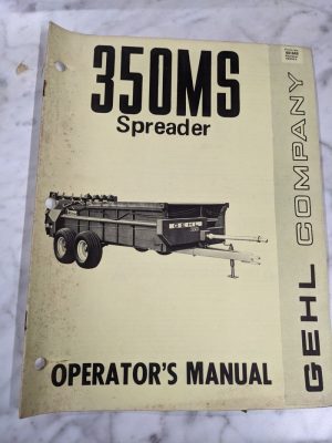 Gehl Operator Service Owner Manual 350Ms Manure Spreader 901649 Farm Book