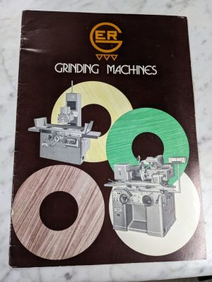 Ger Grinding Machines Sales Brochure Catalog 1976 Rs Rsa Rh Specifications Feat