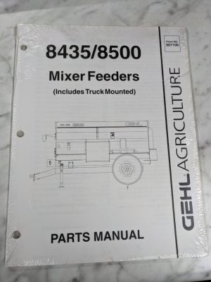 Gehl Service Repair Part List Catalog Manual 8435 8500 Mixer Feeders 907100 Farm