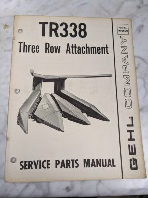 Gehl Service Repair Part List Catalog Manual Tr338 Three Row Attachment 902500