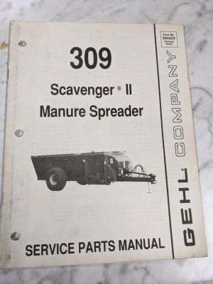 Gehl Service Repair Part List Manual 309 Scavenger Ii Manure Spreader 904964
