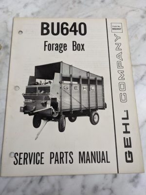 Gehl Service Repair Part List Manual Catalog Bu640 Forage Box 902497 Farm Book