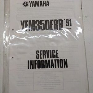 Yamaha Service Information Manual Yfm350Erb Specs Atv Utility 3Hp-Se2 1991
