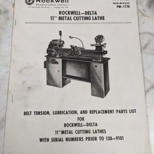 Wilson Operator Service Manual Rockwell Hardness Tester Jr Js Models Db-44