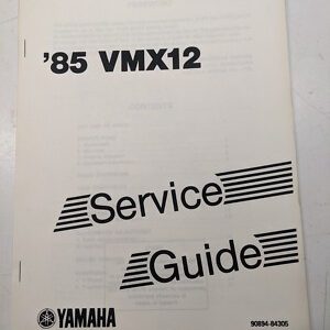 Yamaha Service Guide Manual Vmx12 Specs 1985 Motorcycle 90894-84305