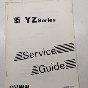 Yamaha Service Guide Manual Yz Series Specs Motorcycle 908094-84303 1985