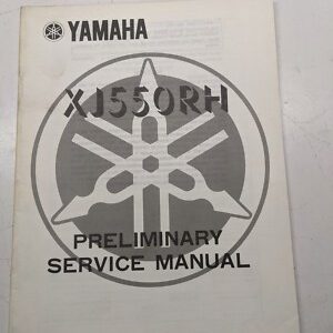 Yamaha Preliminary Service Manual Xj550Rh Specs Motorcycle 4U9-28197-Pc 1980