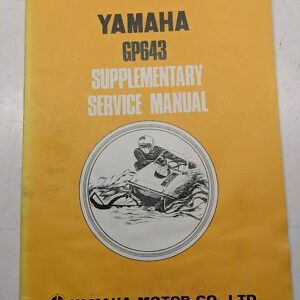 Yamaha Supplementary Service Manual Gp643 Snowmobile 1971 Technical