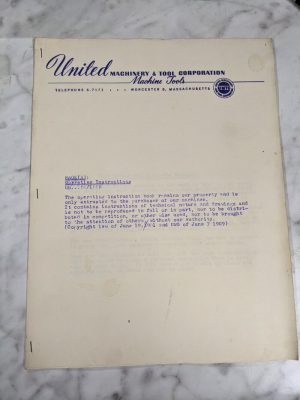 Girards Boring Machine Model Br 50/1600 Operator Service Manual Tool Copy