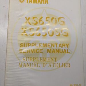Yamaha Supplementary Service Manual Xs650G Xs650Xsg Motorcycle 3U6-28197-70 1979