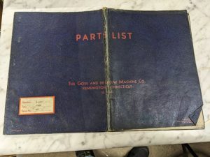 Goss Deleeuw Parts List Book Manual 8.5X8” Machine Double Thread 1956 Shop Tool