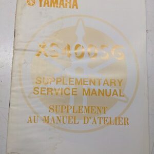 Yamaha Supplementary Service Manual Xs400Sg Motorcycle 3W5-28197-70 1979