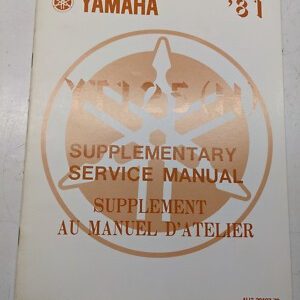 Yamaha Supplementary Service Manual Yt125(H) Trike 4U3-28197-70 1981
