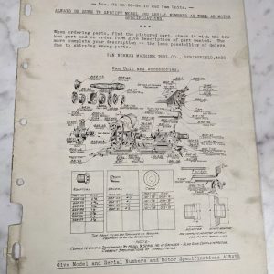 Van Norman Machine Piston Grinder Service Parts List Manual 76 85 88 Relio