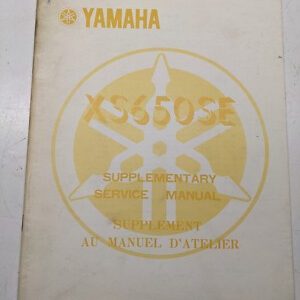 Yamaha Supplementary Service Manual Xs650Se Motorcycle 2M1-28197-70 1977