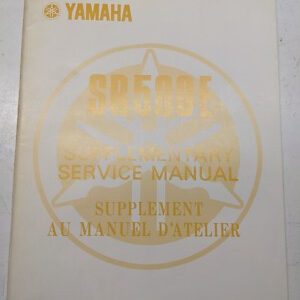 Yamaha Sr500E Supplementary Service Manual Motorcycle 2J3-28197-70 1977