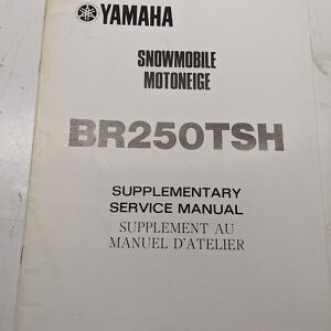 Yamaha Supplementary Service Manual Br250Tsh Snowmobile 8X8-28197-70 1983
