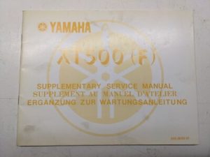 Yamaha Supplementary Service Manual Xt500(F) Motorcycle 2H2-28197-81 1978