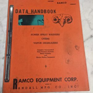 Ramco Power Degreasers D48-S Operator Service Manual 2 3 Stage Sales Brochure