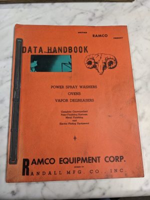 Ramco Power Degreasers D48-S Operator Service Manual 2 & 3 Stage Sales Brochure