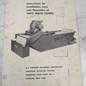 Vacu-Matic Filters Us Hoffman Machinery Wiring Diagram