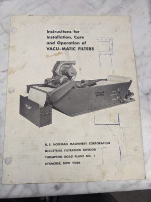 Vacu-Matic Filters Us Hoffman Machinery Wiring Diagram