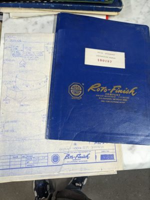 Roto-Finish Company St-20 Spiratron Instruction Operator Service Manual 1966