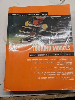 Harley Davidson Touring Models 2002 Factory Owners Manual 99466-021