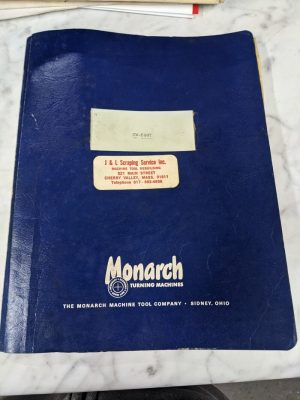 Monarch Lathe Turning Machine Cw-6997 Operator Service Manual Parts List Book