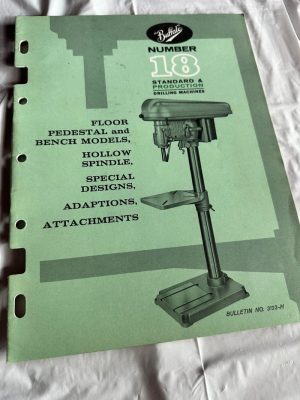 Buffalo Drilling Machine Hollow Spindle Adaptions Attachments Sales Brochure