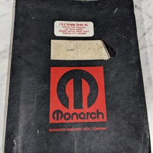 Monarch Operator Manual Service Parts List Book Engine Lathe Series 61 33188