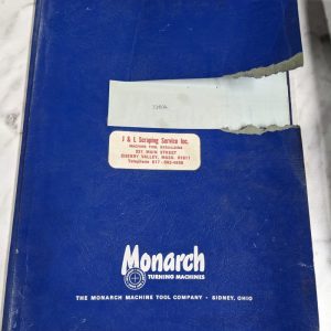 Monarch Operator Manual Service Parts List Book Engine Lathe 33604 Series 61